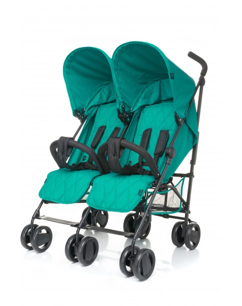 4 Baby wózek bliźniaczy TWINS Turkus