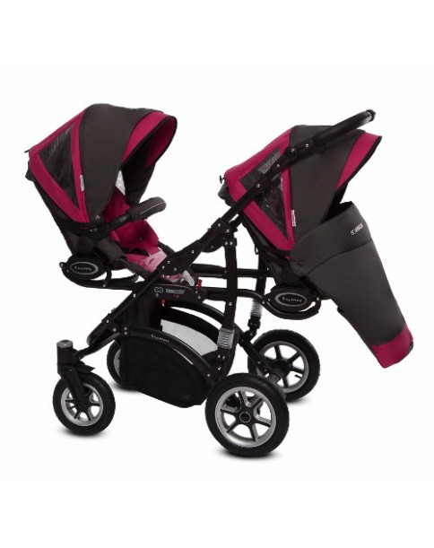 BabyActive wózek Twinni Premium 10 Amarant