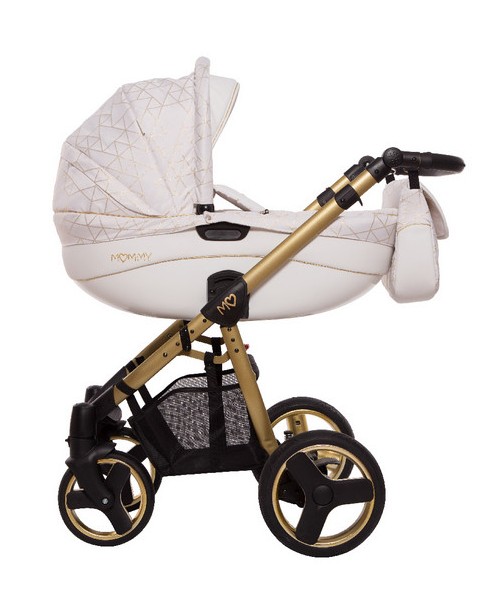 BabyActive Wózek Wielofunkcyjny Mommy 3 w 1 Biało zloty