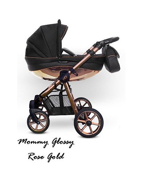 BabyActive wózek wielofunkcyjny Mommy Glossy - Black RoseGold