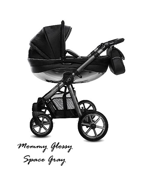 BabyActive wózek wielofunkcyjny Mommy Glossy - Black SpaceGray