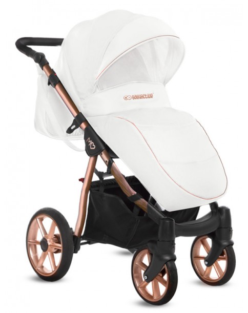  BabyActive wózek wielofunkcyjny Mommy Glossy - White RoseGold