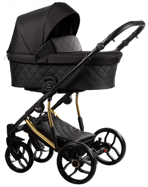 Baby Merc wózek wielofunkcyjny PIUMA LIMITED 2w1/3w1 04 Black ZŁ