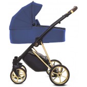 BabyActive Wózek Wielofunkcyjny Musse Royal ( Gondola Blueberry - Stelaż Gold )