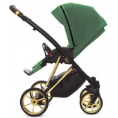 BabyActive Wózek Wielofunkcyjny Musse Royal ( Spacerówka Emerald - Stelaż Gold )