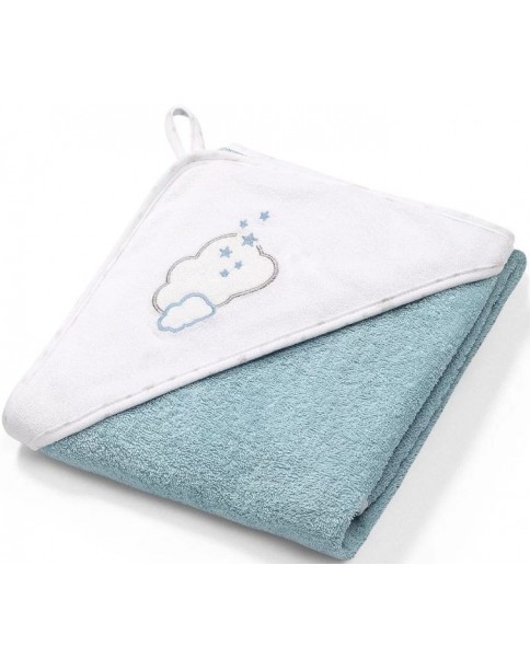 Baby Ono Okrycie kąpielowe frotte - ręcznik z kapturkiem 100x100cm 142/09 Blue