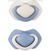 Canpol Smoczki symetryczne uspokajające 2szt Collection Pure Color 0-6m 6-16m 18m+ 22/655 22/656 22/657 Blue