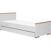 Pinio łóżko młodzieżowe Snap 200x90cm biały-buk szuflada