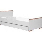 Pinio łóżko młodzieżowe Snap 200x90cm biały-buk barierka