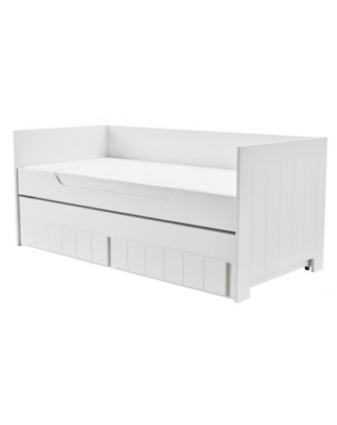 Pinio łóżko młodzieżowe zabudowane Calmo 200x90cm białe