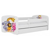 Kocot Kids łóżeczko dziecięce białe Babydreams Zoo 140x70cm/160x80cm/180x80cm