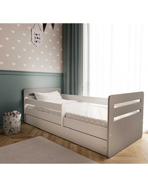 Kocot Kids łóżko dziecięce Tomi szare 140x70cm/160x80cm/180x80cm 
