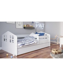 Kocot Kids łóżko dziecięce Kacper z barierką i szufladą: 140,160,180cm